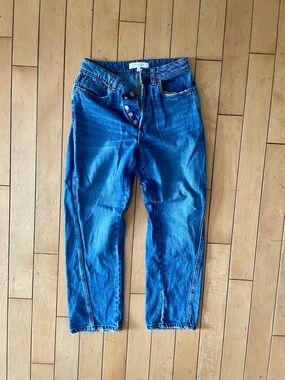 Women’s Blue Denim Jeans - Classic Button-Fly